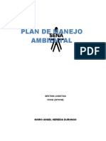 Plan de manejo ambiental de Extractora Roble