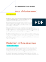 Malas Practicas en La Administacion de Recursos Humanos