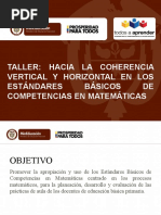 TALLER COHERENCIA VERTICAL y HORIZONTAL