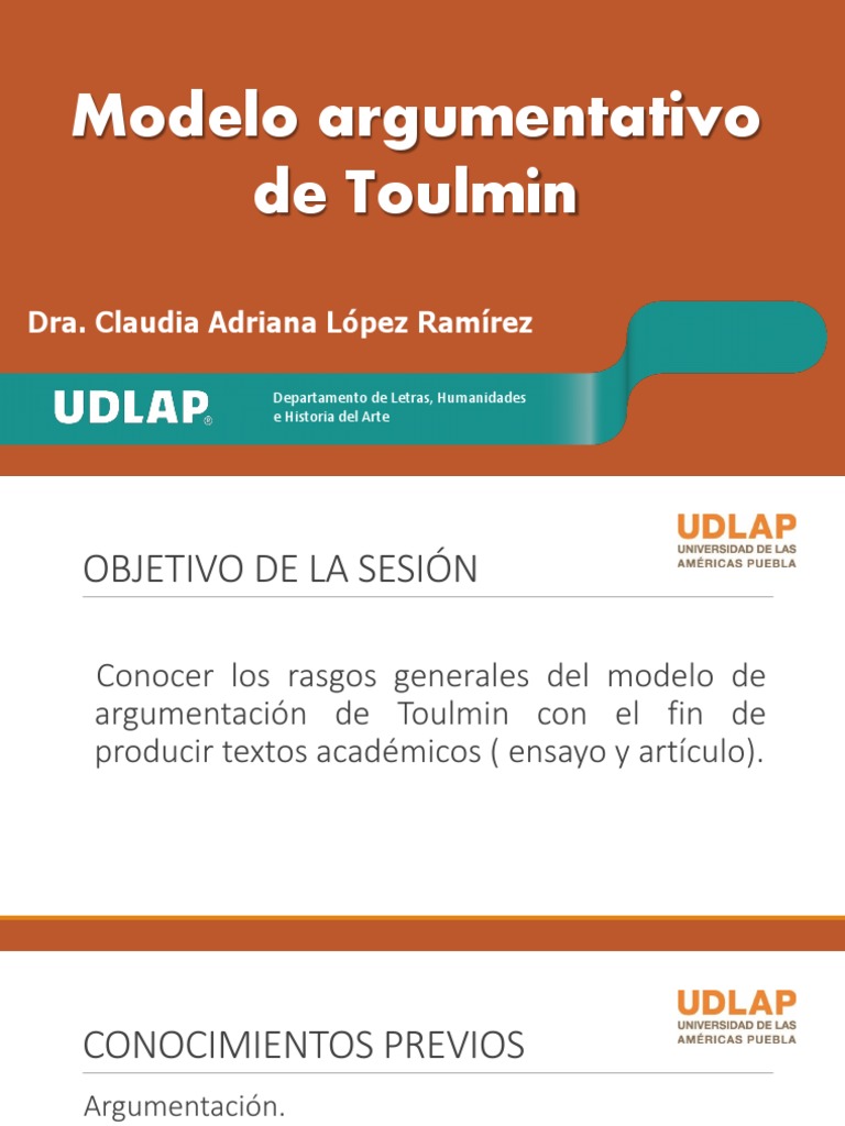 Modelo Argumentativo de Toulmin PDF Evidencia Moralidad