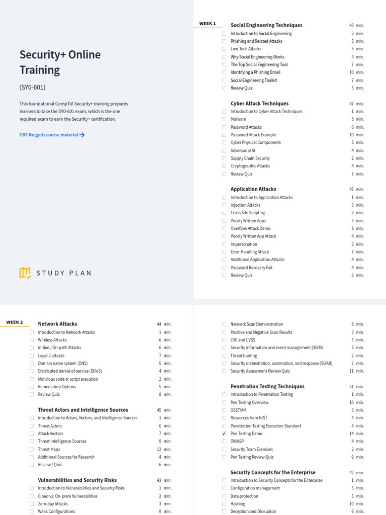 CompTIA Security SY0 601 PDF Computer Security Security