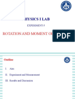 Physics I Experiment 4