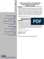 Prática Docente - As Diferentes Dimensões Do Processo de Alfabetização (Estudo)