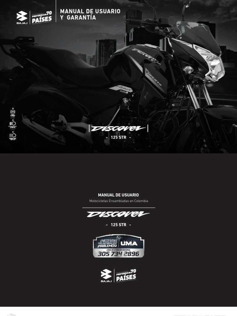 MU Discover 125 STR 2022 | PDF | Motocicleta | Embrague