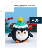 Pinguino de Navidad PDF Amigurumi Patron Gratis