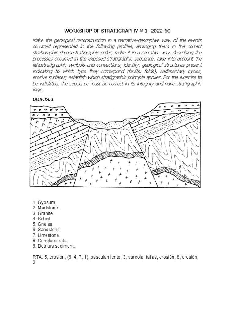 Stratigraphic Analysis Workshop 2022 | PDF