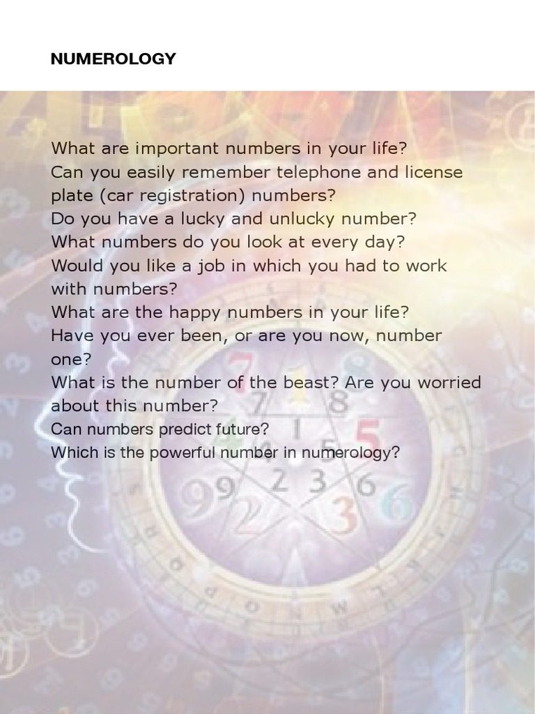 Understanding Personal Year Numbers | PDF | Language Arts & Discipline ...