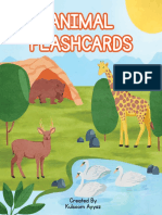 Farm, Wild, Ocean and Bird Animal Flashcards