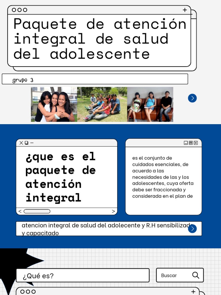Paquete Integral de Salud del Adolescente | PDF | Medicina | Cuidado de ...