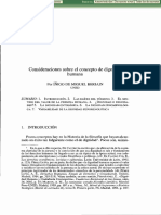 Consideraciones Sobre El Concepto de Dignidad Humana: Por Íñigo de Miguel Beriain