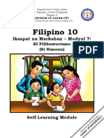 Filipino 10: Ikaapat Na Markahan - Modyul 7