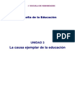 La causa ejemplar en la educación