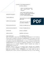 Contrato de Arrendamiento Plantilla