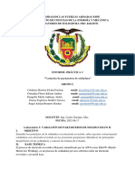 Variación parámetros soldadura SMAW