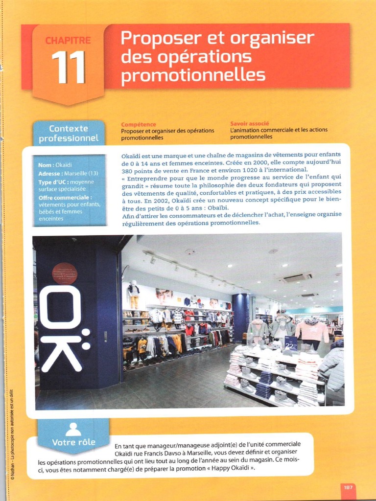 Chap 11 - Proposer Et Organiser Des Opérations Promotionnelles | PDF