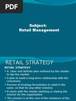 Retail-Strategy Unit 10