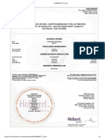 Certificado de Seguro - Responsabilidade Civil Automóvel Certificate of Insurance - Motor Third Party Liability Segurado / The Insured