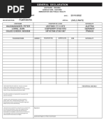 U.S. Customs Form: CBP Form 7507 - General Declaration Agriculture ...