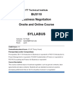 BU3110 - 66 - One Course Model - Syllabus