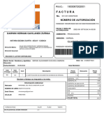 Factura: Darwin Hernan Gavilanes Zuñiga