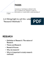 A - Lecture 2 Research Methods Nature Approaches Strategies