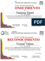 Reconocimientos