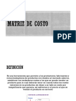 Matriz de Costo