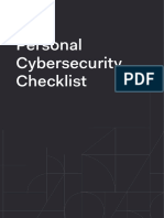 Personal Cybersecurity Checklist