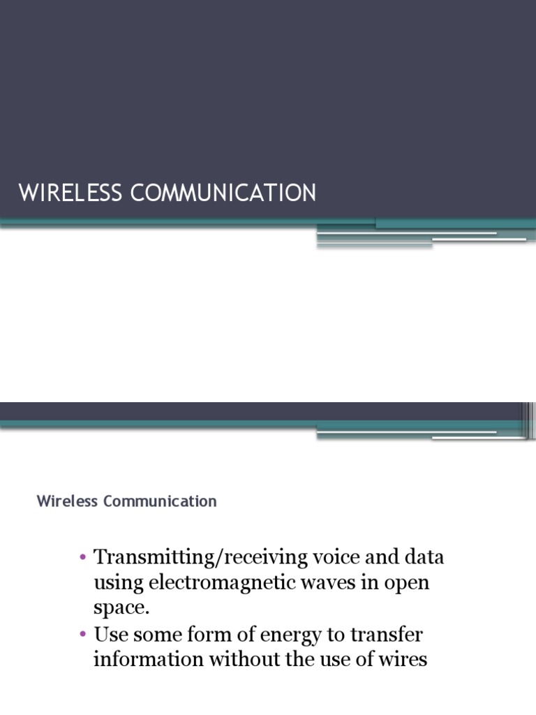 Wireless Communication PDF Wireless Wi Fi