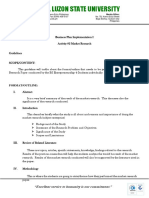 Market Research Guidelines and Format