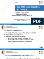 Highlights of The 2020 Vital Statistics in Caraga