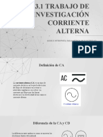 3.1 Trabajo de Investigación Corriente Alterna