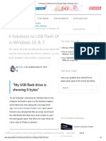 6 Solutions To USB Flash Drive Showing 0 Bytes in Windows 10, 8, 7