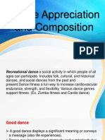 Dance Appreciation and Composition