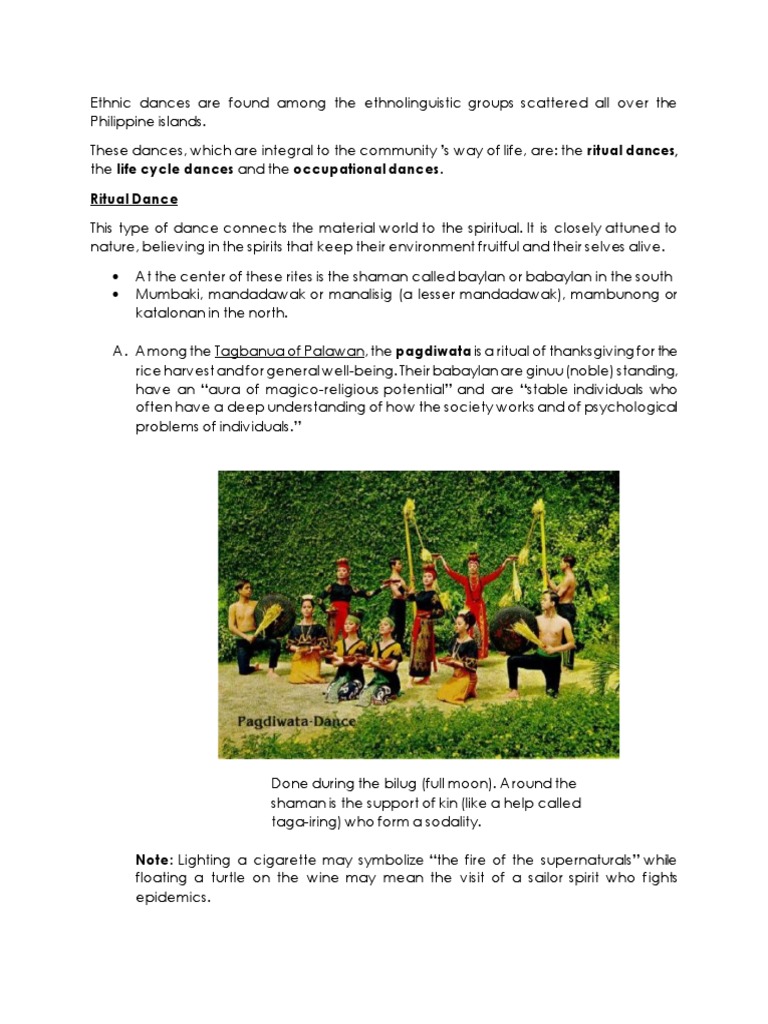Pagdiwata: A Ritual Dance of Thanks | PDF | Rituals