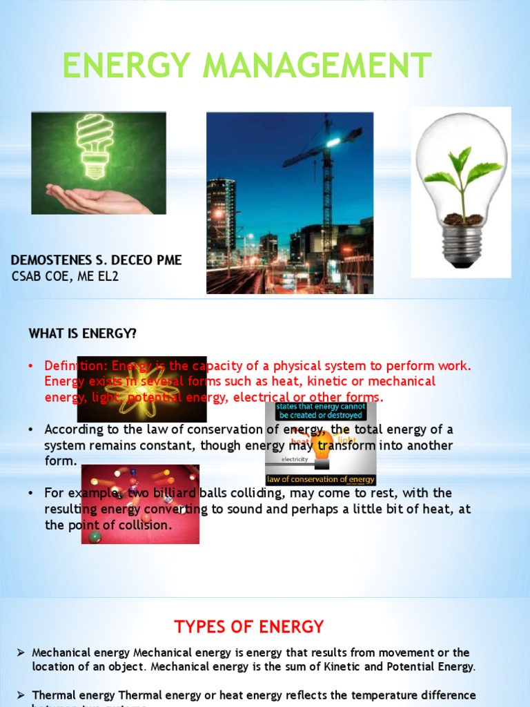 Energy Management | PDF | Audit | Energy Management