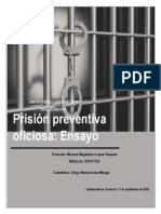 Prisión preventiva oficiosa: ¿Medida necesaria o violatoria de derechos