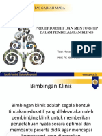 Preceptorship Mentorship Pembelajaran Klinis