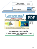 Taller Evaluativo Ciencias Semana 33 Clase #1 2021