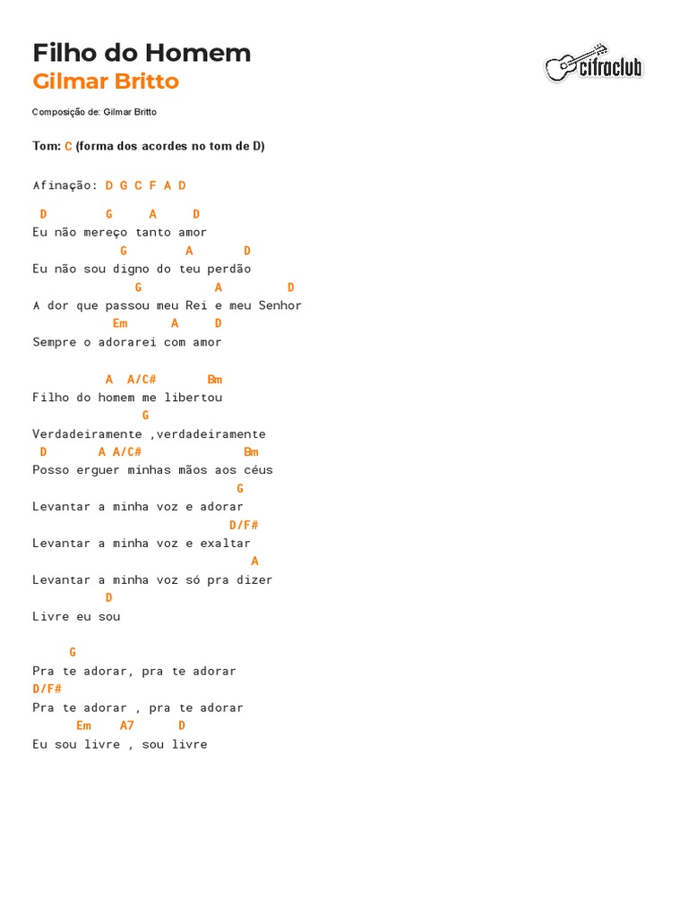 Filho Do Homem Cifra Club PDF