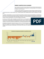 El Cambio Climático en El Mundo