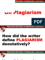 8 On Plagiarism
