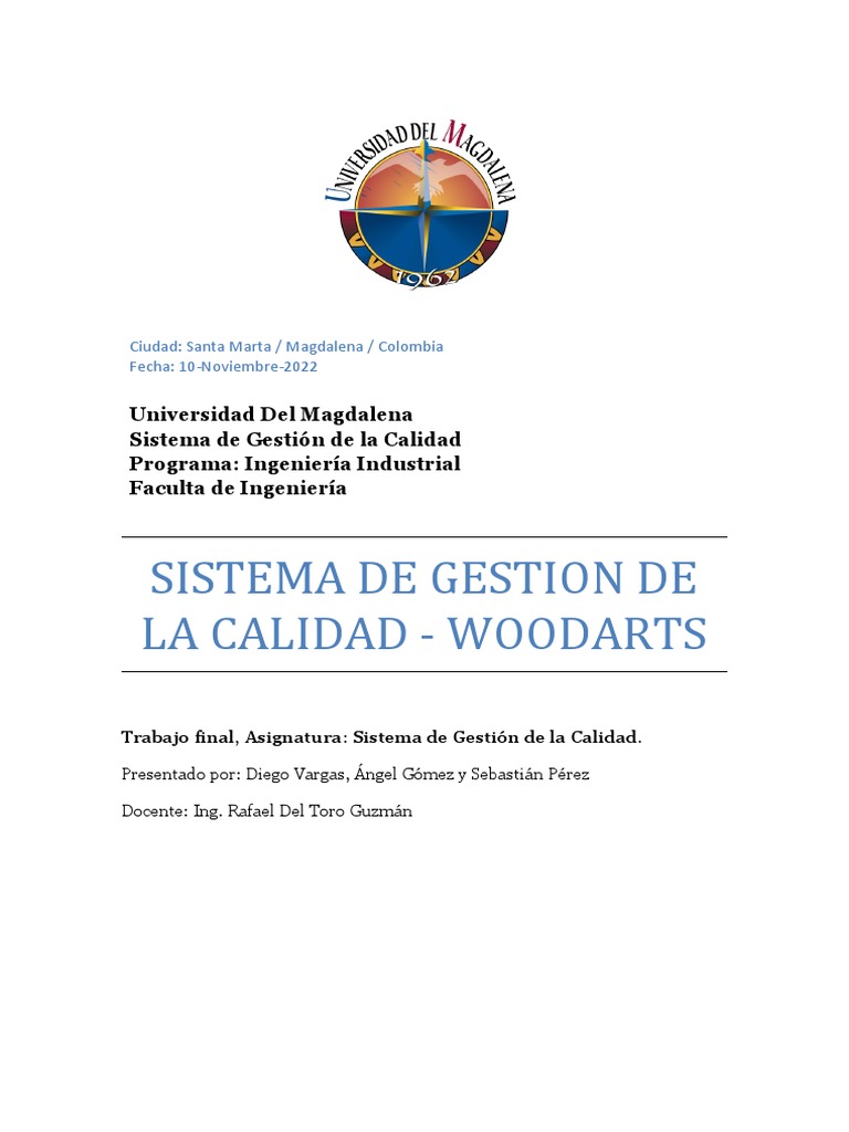 Estructura Trabajo SGC | PDF | Calidad (comercial) | Sistema de manejo ...