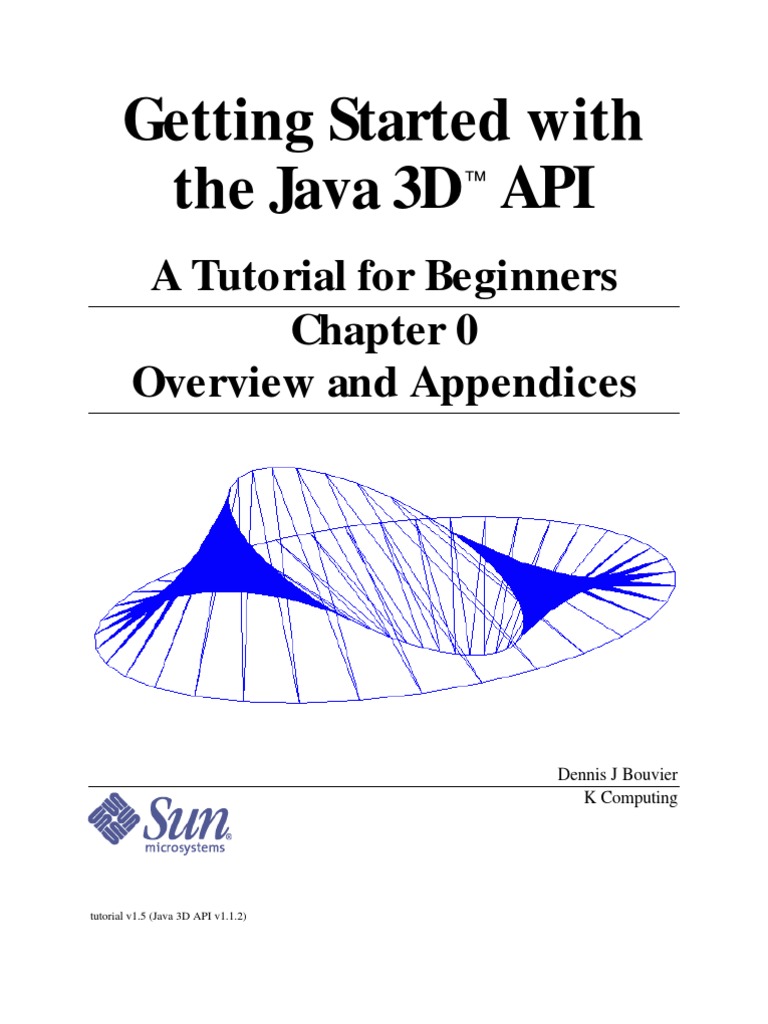 j3d Tutorial | PDF | Application Programming Interface | 3 D Computer ...