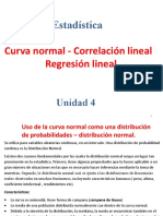 Unidad 5 - Curva Normal, Correlación Lineal y Regresión Lineal