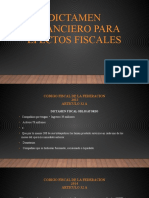 Dictamen Financiero para Efectos Fiscales