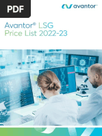 IN Price List Lifescience - 2022 PDF