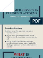 Customer Service in Various Platforms