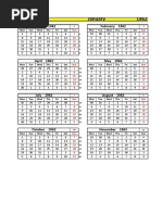 Calendario Perpetuo Excel