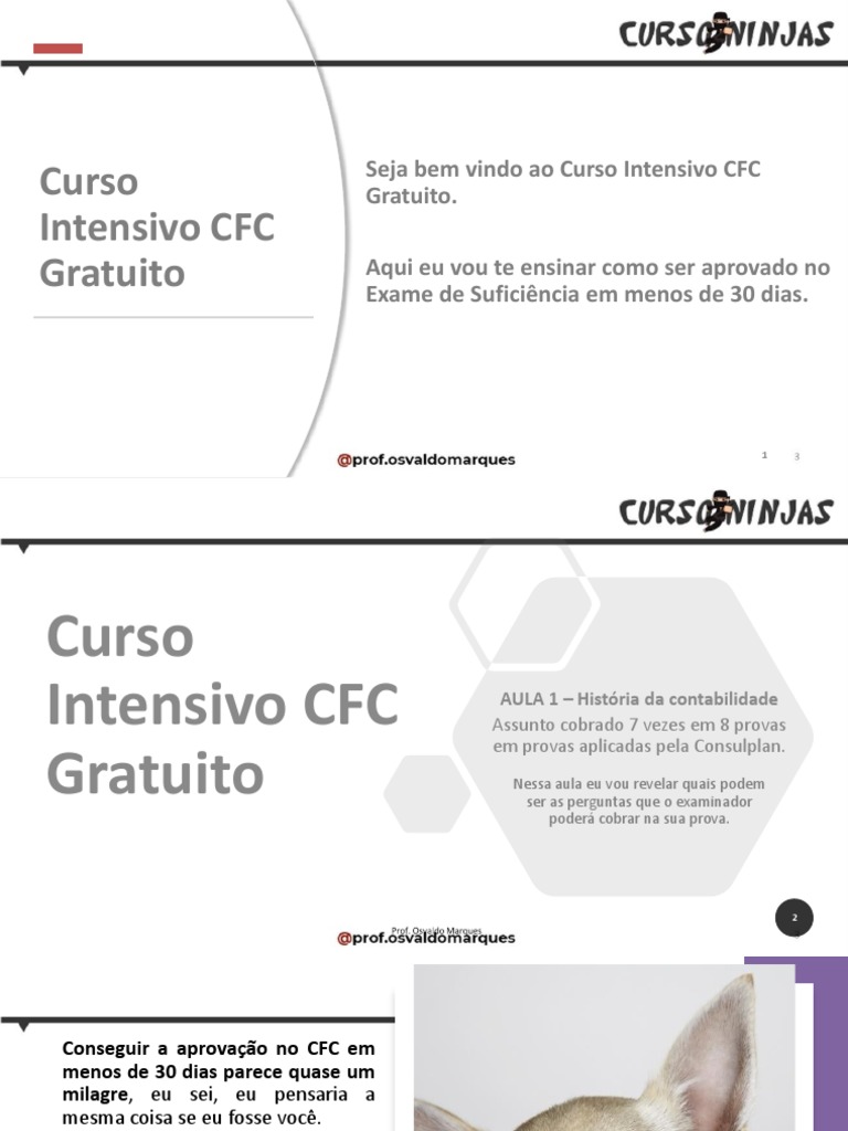 Curso Intensivo Gratuito para CFC | PDF | Contabilidade | Capital ...